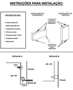 Absorvedor de Graves - Instalação ABL-100